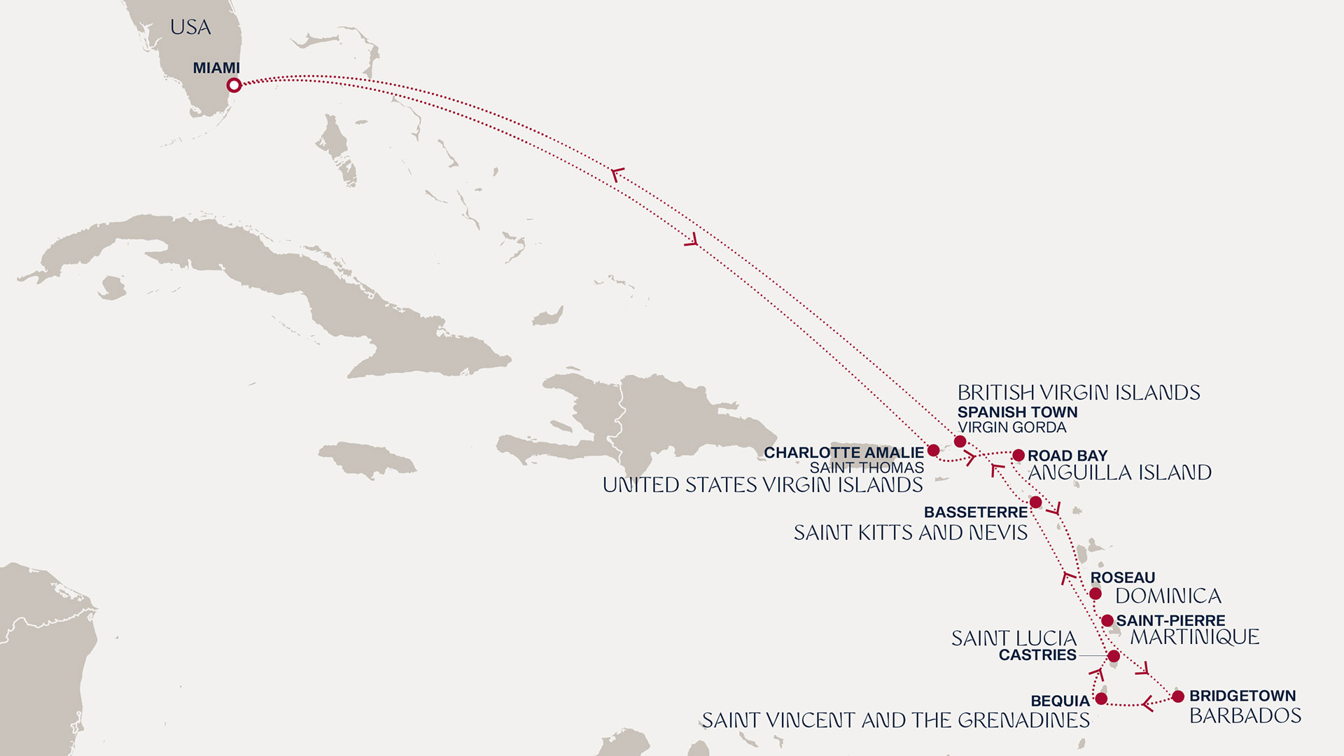 a map of the islands