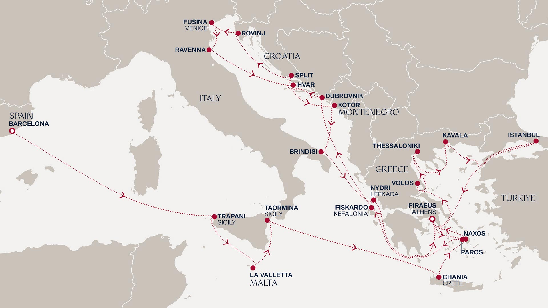 Velkolepá cesta po stopách středomořských legend