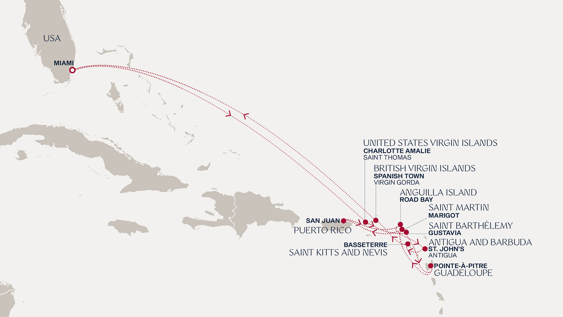 Prodloužená cesta od břehů Miami po karibské serenády